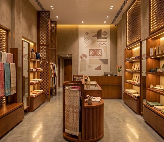 Luxury boutique showroom commercial interior design in Police Plaza Gulshan Dhaka by Interior Knowledge